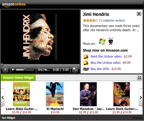 amazon unboxed guitar lesson concert performance video downloads and rentals